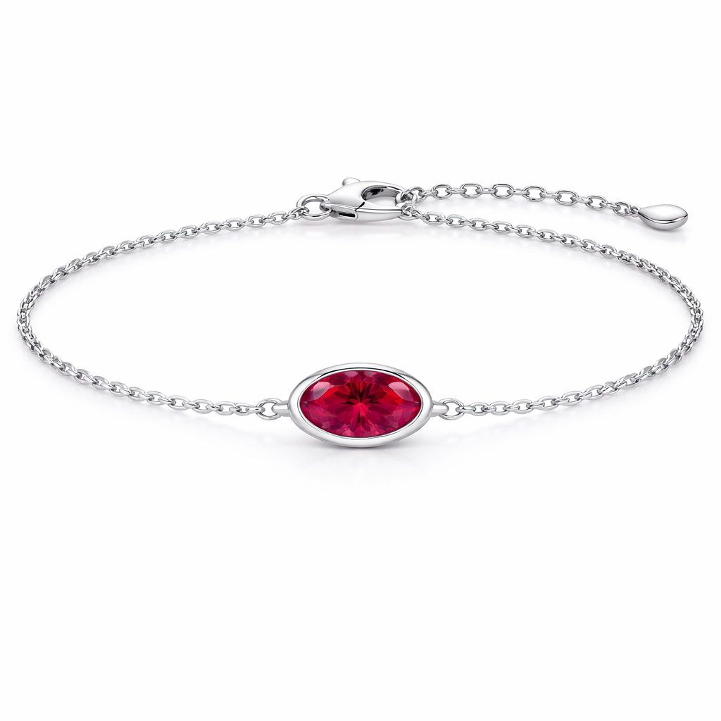 Bracciale Lumen Oval Rosso