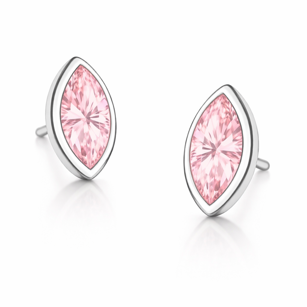 Orecchino Lumen Marquise Bianco