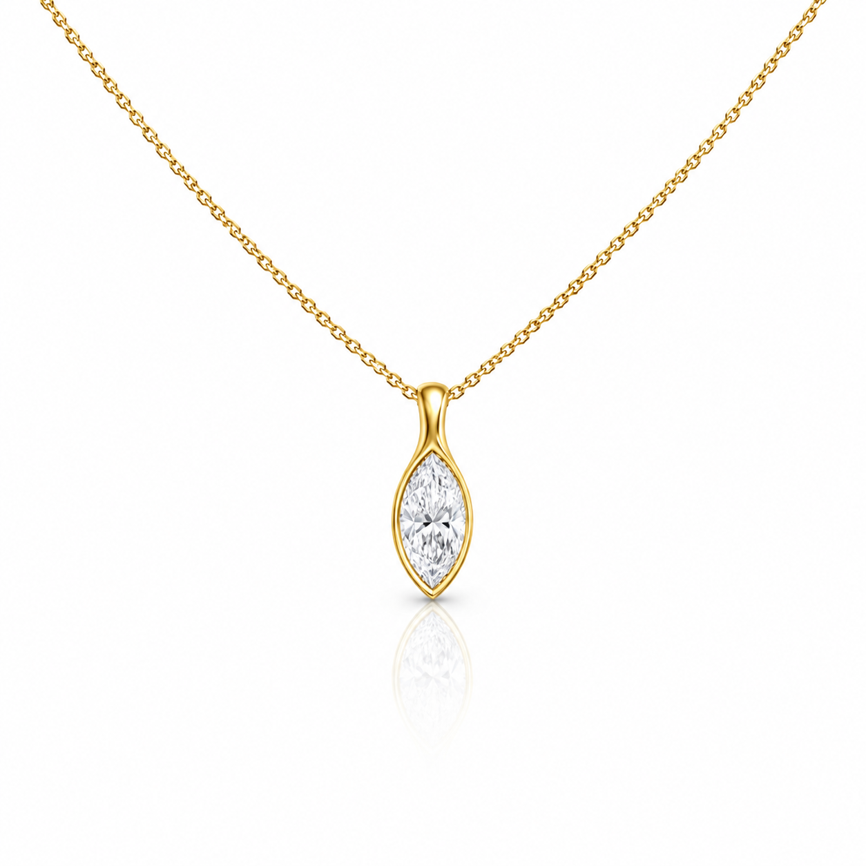 Collana Lumen Marquise Bianco