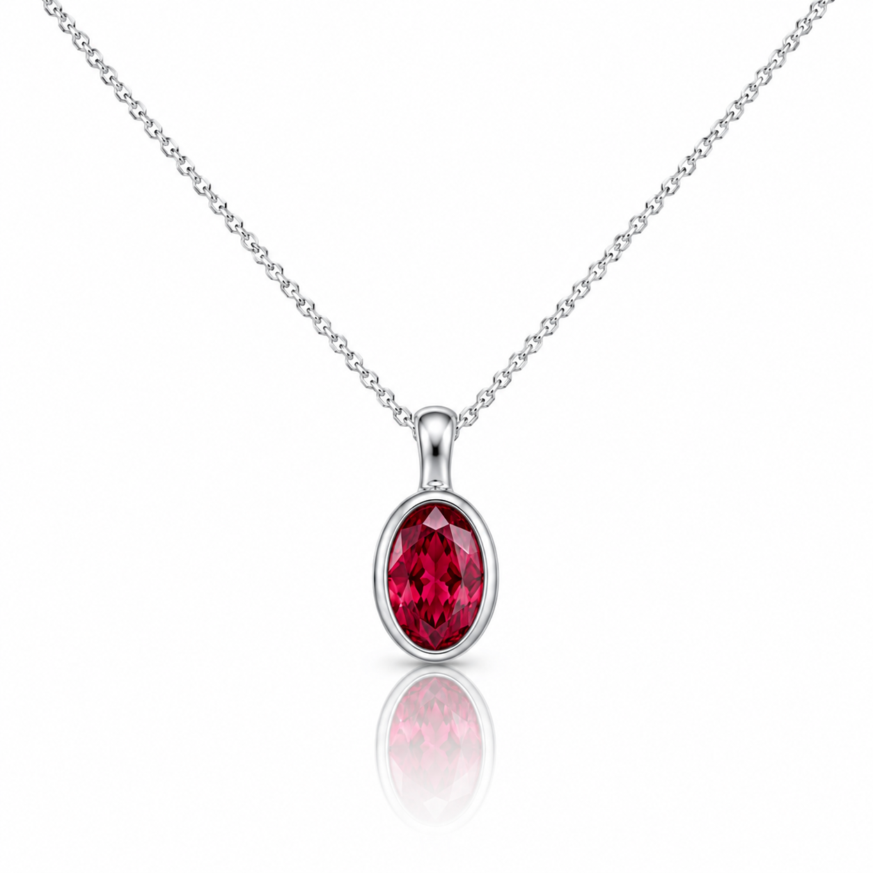 Collana Lumen Ovale Verde