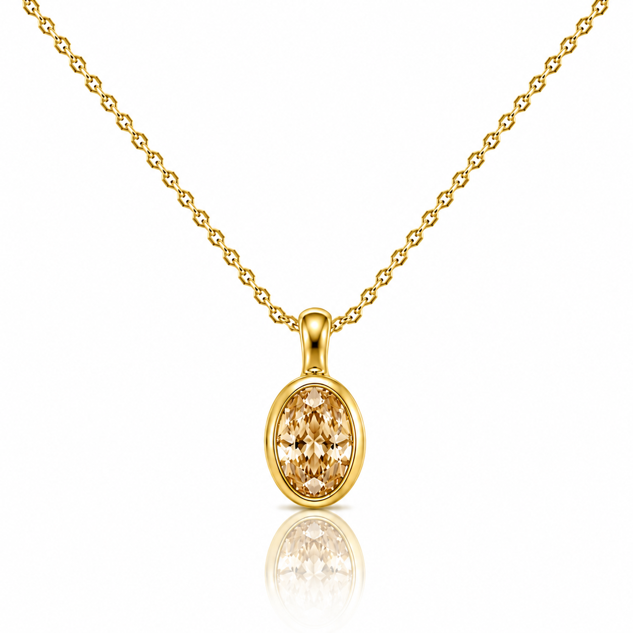 Collana Lumen Ovale Verde