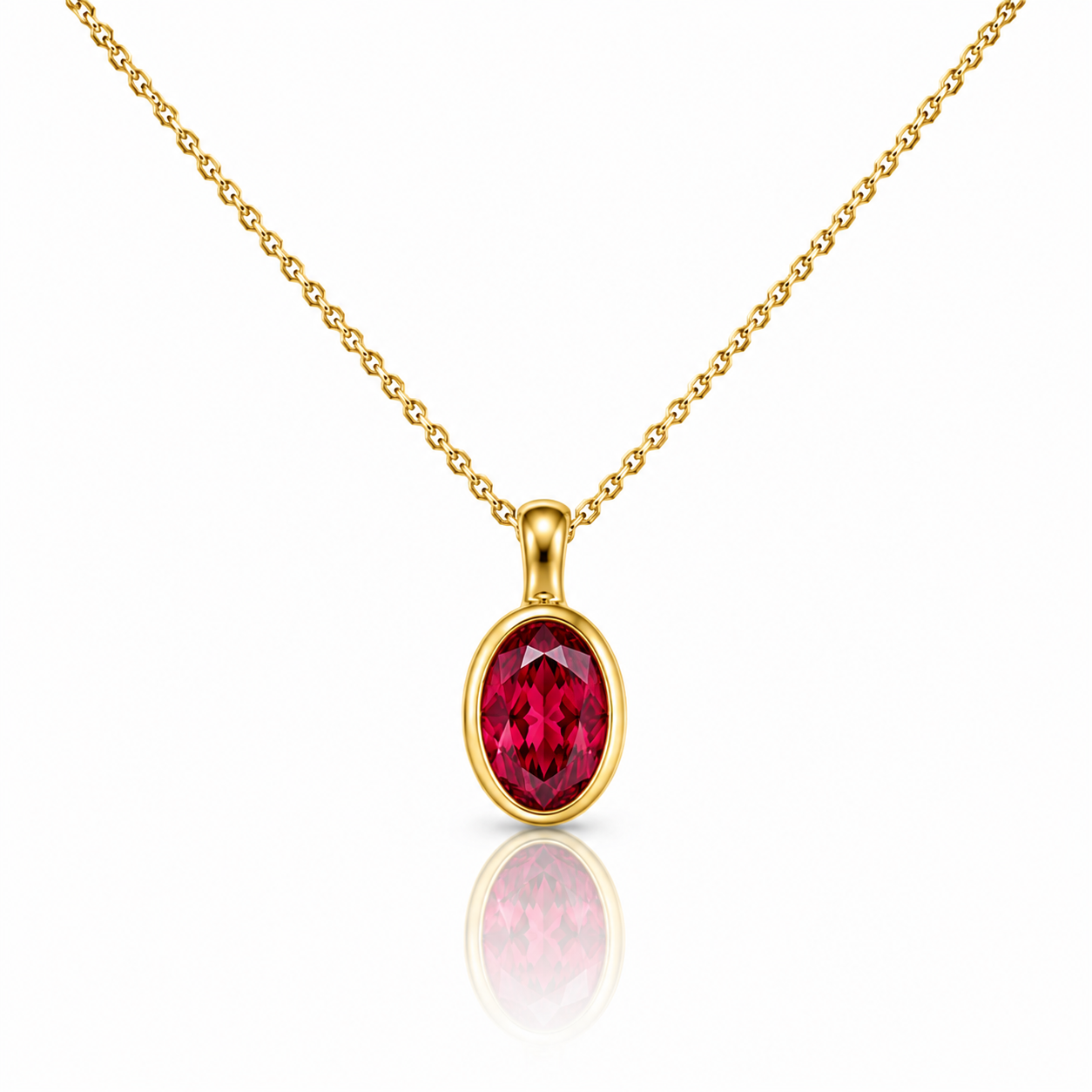 Collana Lumen Ovale Verde