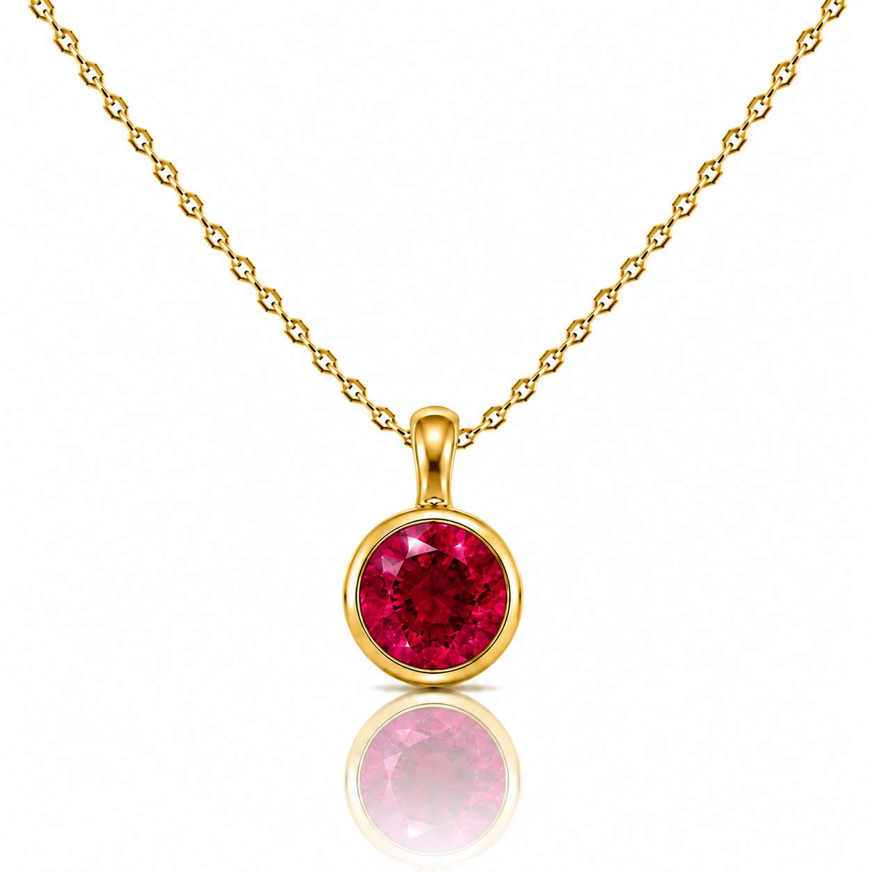 Collana Lumen Rotondo Rosa