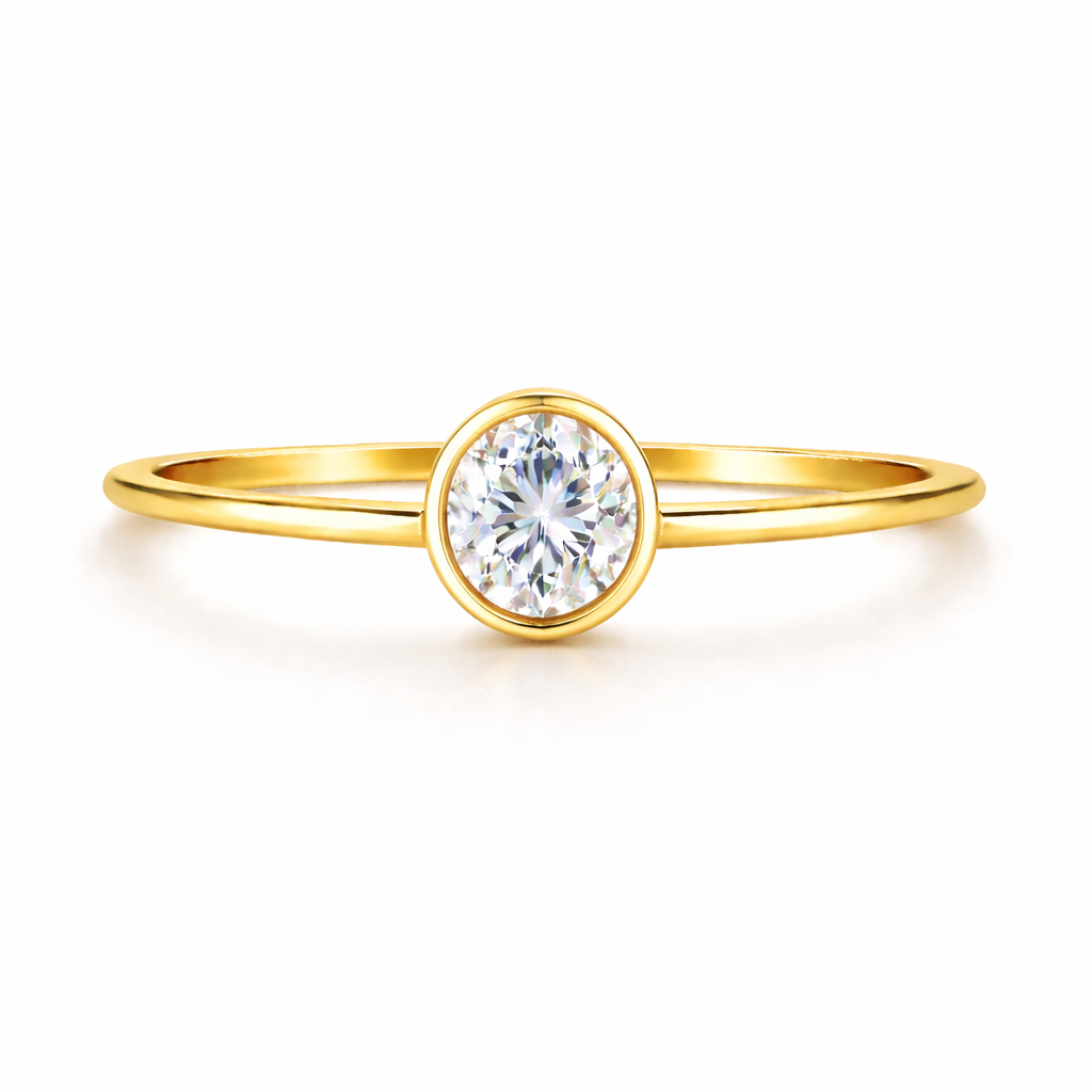 Anello Lumen Round Champagne
