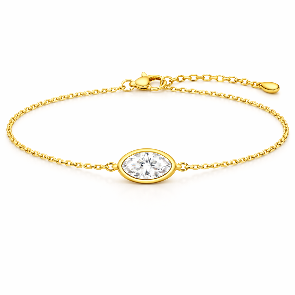 Bracciale Lumen Oval Bianco