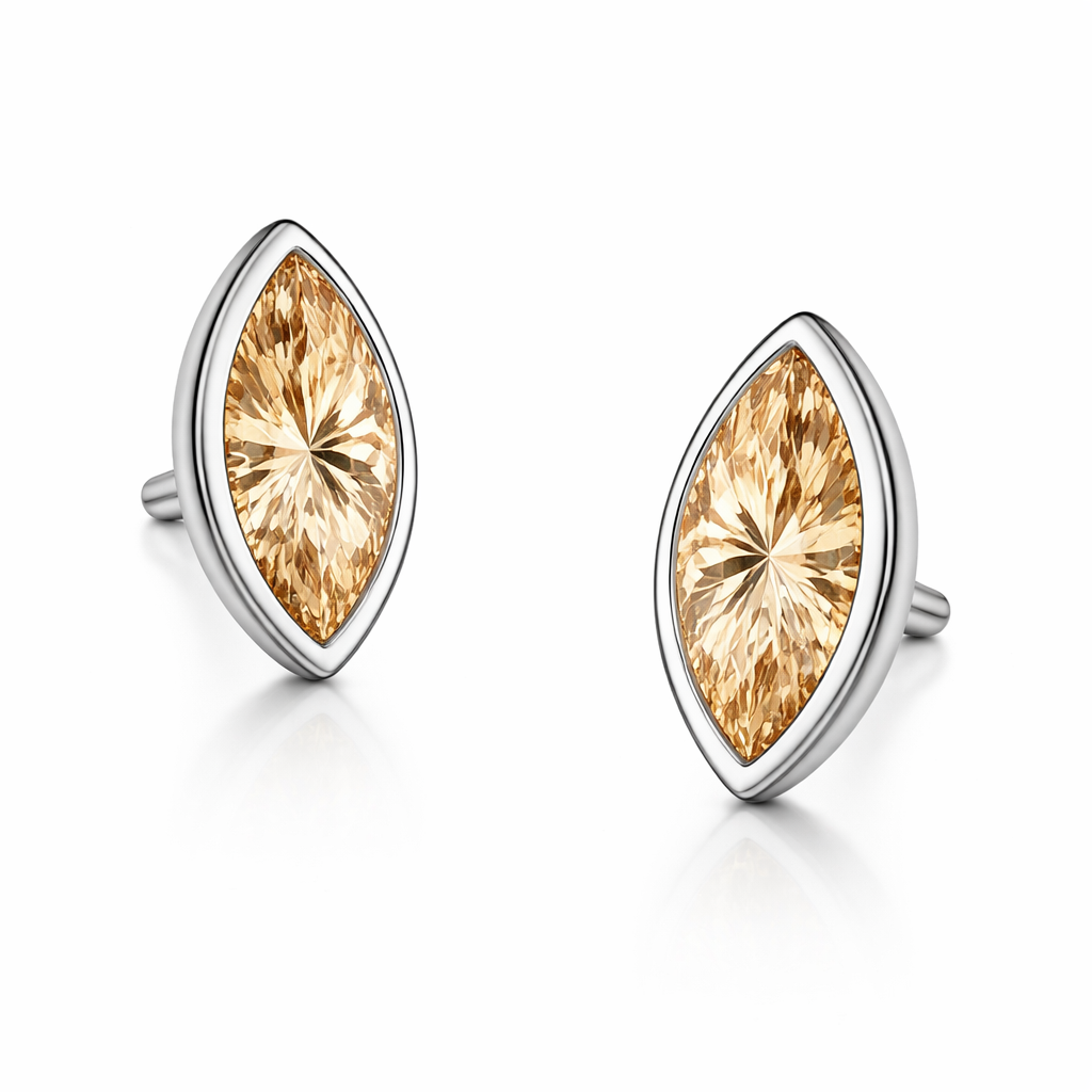 Orecchino Lumen Marquise Bianco