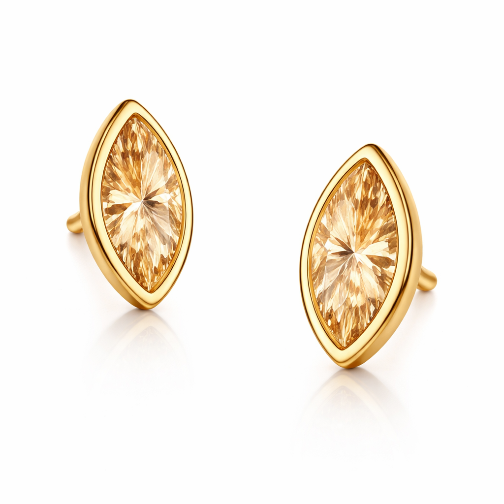 Orecchino Lumen Marquise Bianco