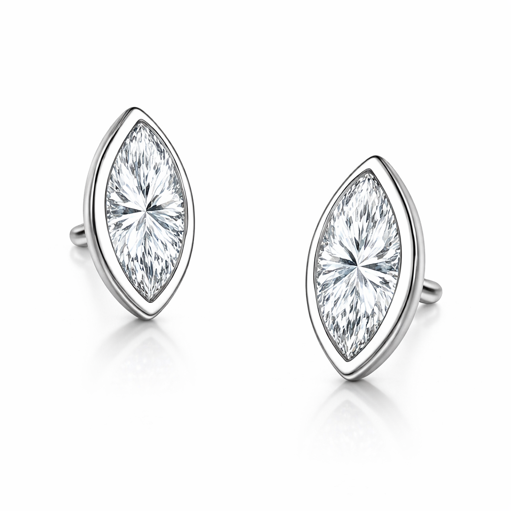 Orecchino Lumen Marquise Bianco