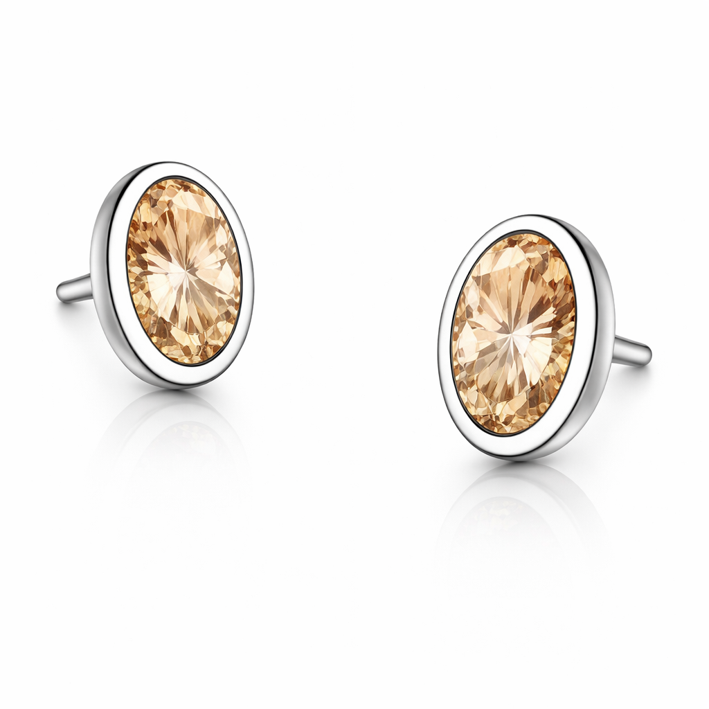 Orecchino Lumen Oval Rosa