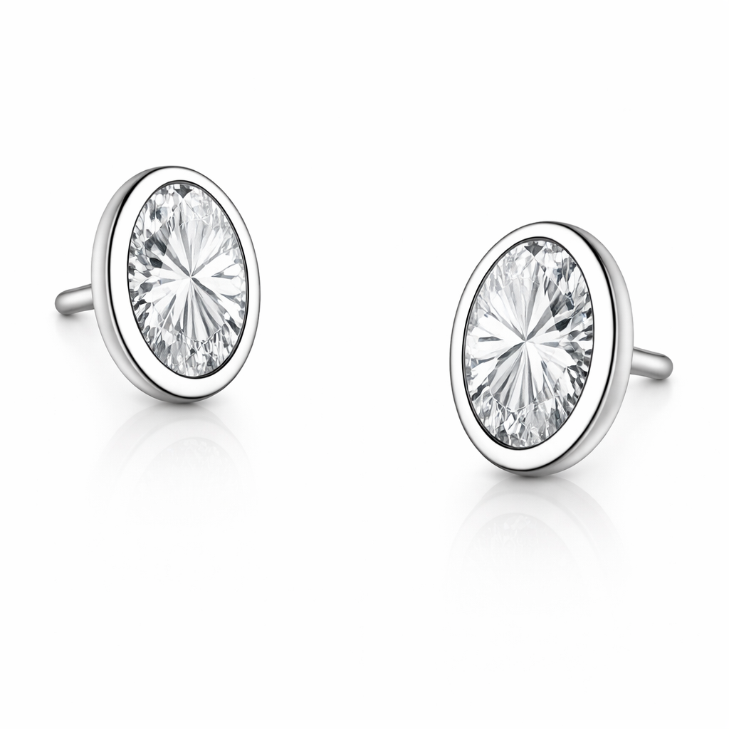 Orecchino Lumen Oval Rosa