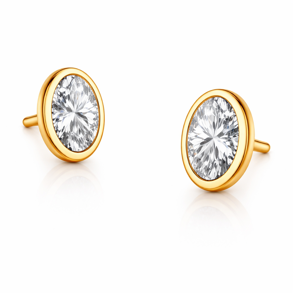 Orecchino Lumen Oval Rosa