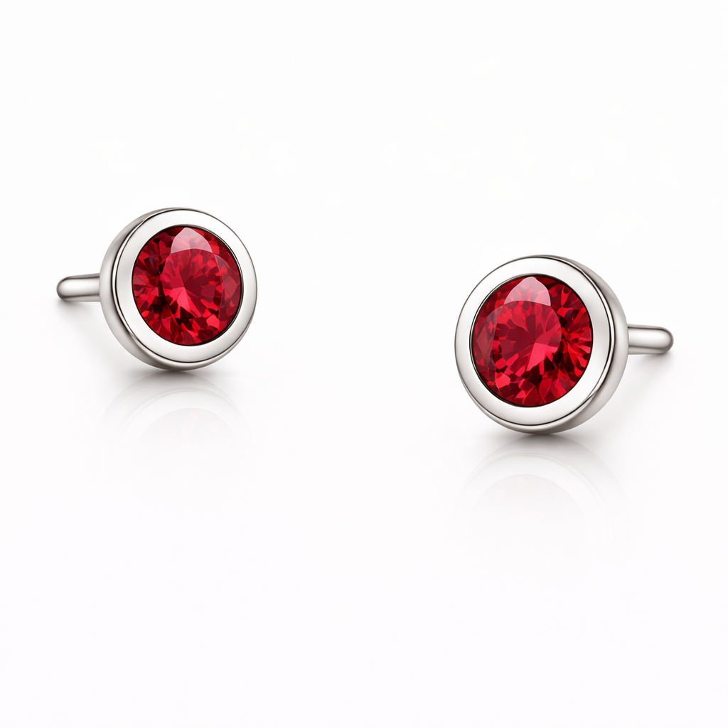 Orecchino Lumen Round Rosso