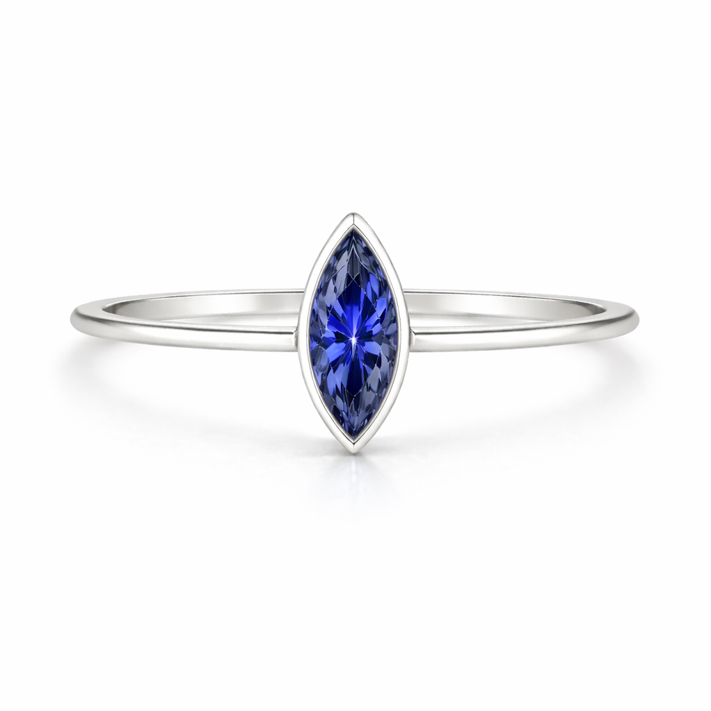 Anello Lumen Marquise Blu