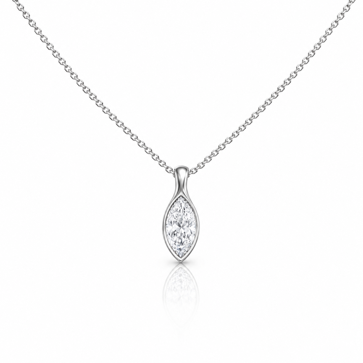 Collana Lumen Marquise Bianco