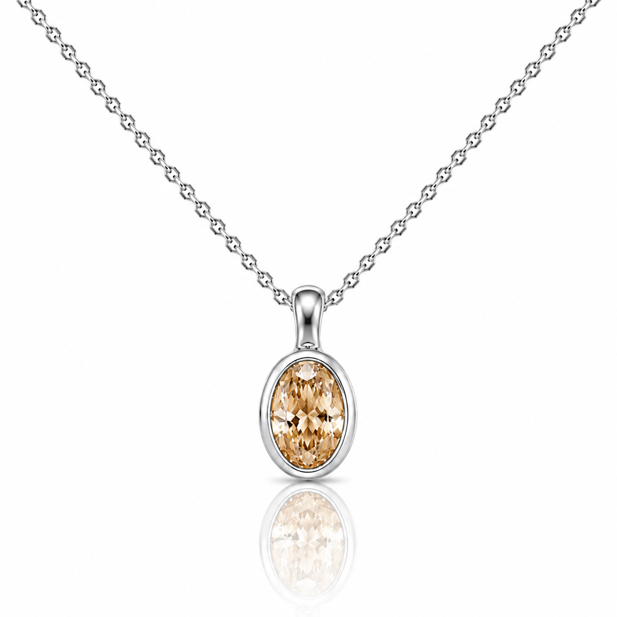Collana Lumen Ovale Verde