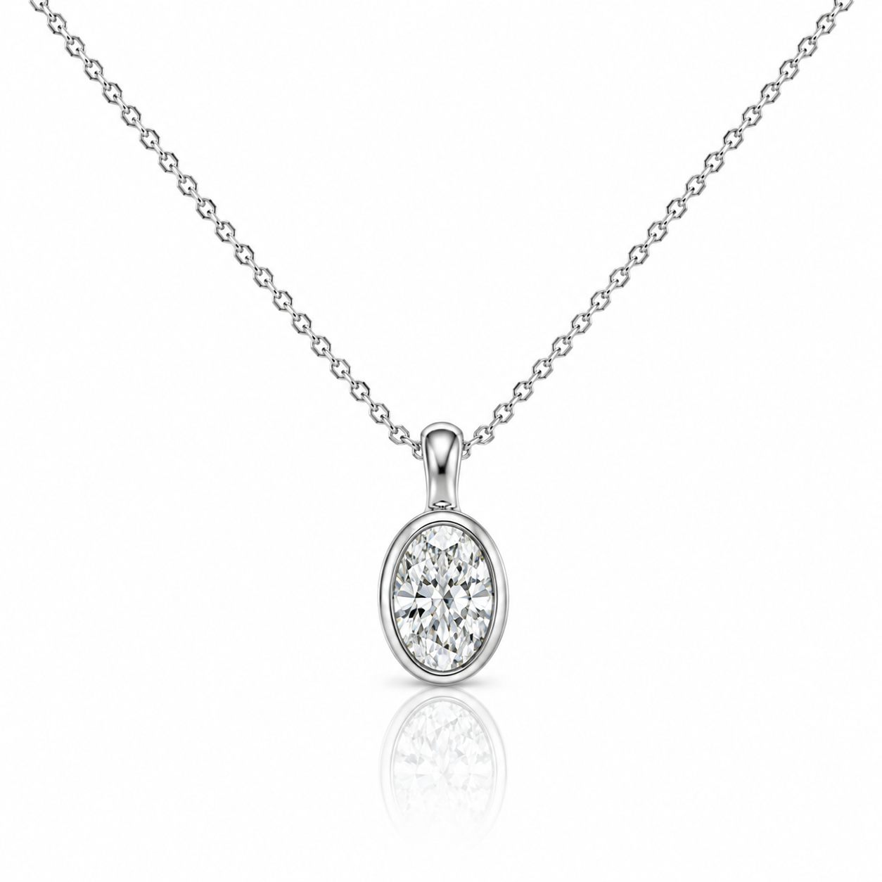 Collana Lumen Ovale Blu