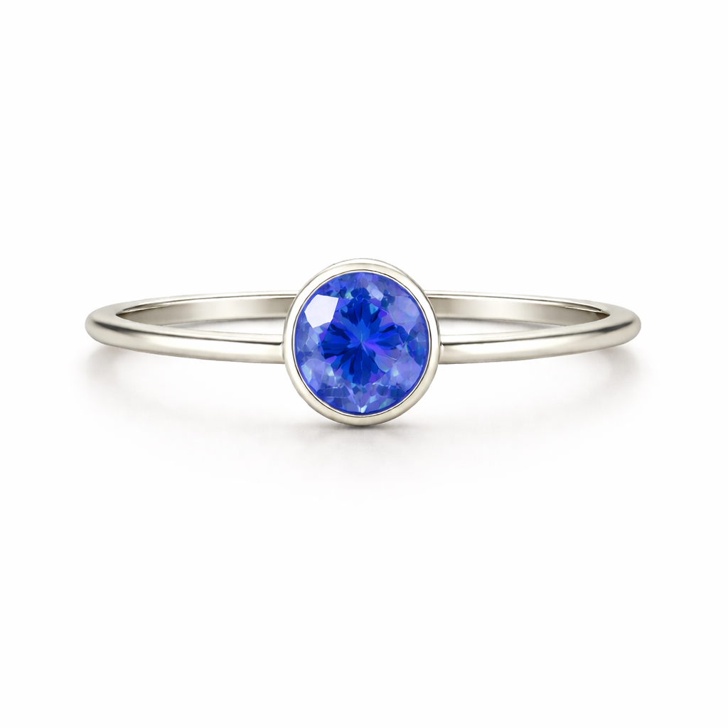 Anello Lumen Round Blu