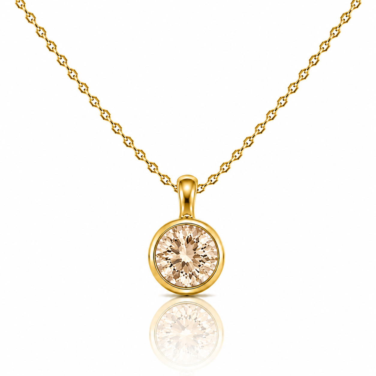 Collana Lumen Rotondo Champagne